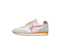 w6yz Sneakers in Suede e Tessuto Tecnico, Bianco-Fuxia 38