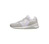 w6yz Sneakers in Suede e Tessuto Tecnico, Bianco-Grigio 43