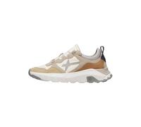 w6yz Sneakers in Suede e Tessuto Tecnico, Sabbia-Bianco 41