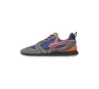w6yz Sneakers in Tessuto Tecnico e Suede, Antracite-Blu- 40