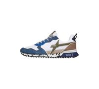 w6yz Sneakers in Tessuto Tecnico e Suede, Bianco-Blu 46