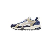w6yz Sneakers in Tessuto Tecnico e Suede, Blu-Grigio 43
