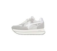 w6yz Sneakers in Tessuto Tecnico e Suede, Grey Silver White 39