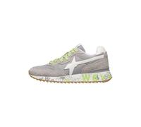 w6yz Sneakers in Tessuto Tecnico e Suede, Grigio-Bianco 42