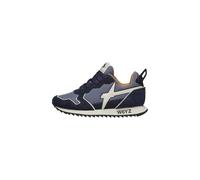 w6yz Sneakers in Tessuto Tecnico e Suede, Navy 34