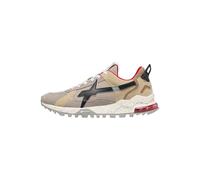 w6yz Sneakers in Tessuto Tecnico e Suede, Tortora-Sabbia 45