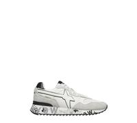 W6yz sneakers uomo Yak in suede e tessuto bianco