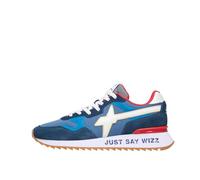 w6yz Sneakers Yak-M Suede Nylon Wizz Sole Just Uomo Bullette- Oltremare- White Taglia Europea :40