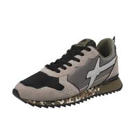 w6yz Sneakers in Tessuto Tecnico e Suede, Grigio-Nero- 41