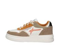 w6yz Xenia W Suede/Micro Taupe-Bone-Stone