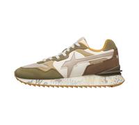 w6yz Sneakers in Tessuto Tecnico e Suede, Militare-Tortora 42
