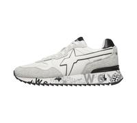 w6yz Sneakers in Tessuto Tecnico e Suede, Bianco-Nero- 45