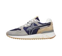w6yz Sneakers in Tessuto Tecnico e Suede, Grigio-Navy 40