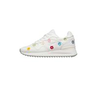 w6yz Yak-W. Suede/Flower Denim White-Multicolor
