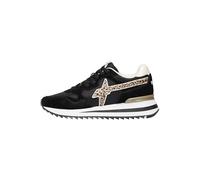 w6yz Yak-W. Suede/Nylon/Pony Stripe Sole Black-Bone
