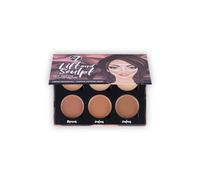 W7 Lift & Sculpt Kit Contouring - Palette per Correttore, Illuminante e Contouring - Istruzioni dettagliate incluse