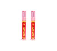 W7 Set Hot Shot Olio Rimpolpante - Migliora e Ripara l'Effetto Rimpolpante per Labbra ancora più Carnose - Trasparente e Naturale, per ogni giorno - Set da 2