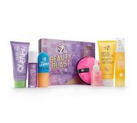W7 Set regalo Beauty Blast Skincare Secrets - Routine completa di skincare con crema giorno, siero, detergenti, tonico in spray, crema occhi e dischetti struccanti - Cosmetici da regalare