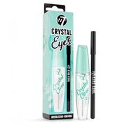 W7 Set regalo Crystal Eyes Duo - Mascara Crystal clear e matita eyeliner - Set due pezzi per trucco occhi - Regalo make-up occhi