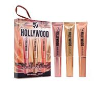 W7 Set regalo Hollywood Blush & Glow - Set con blush e illuminante - Set di trucchi illuminante per tutti i tipi di pelle