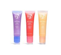 W7 Trio burrocacao Gloss Away - 3 pezzi - Balsamo labbra nutriente con burro di karité - Mirtillo, vaniglia e fragola