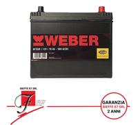 W70JR BATTERIA AUTO MAGNETI MARELLI WEBER D26 70AH 560A 12V POLO DX AUTO