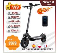 W9 10 pollici Off Road Scooter elettrico 1000W Motore posteriore 48V14Ah Batteria 45 km/h 35-45KM Gamma Freni a doppio disco con APP E Scooter