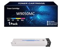 W9050MC Cartuccia Toner ad Alta Capacità W9051MC W9052MC W9053MC Compatibile per HP Color LaserJet Managed MFP E87640z E87640dn E87650z E87650dn E87660z E87660dn Stampante,BK-1 Pack
