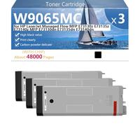 W9065MC Cartuccia Toner di Ricambio per HP LaserJet Managed Flow MFP E73130z E73135z E73140z MFP E73130dn E73135dn E73140dn Stampanti, 48000 Pagine,Black-3 pack
