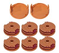 WA0007/50022833 WA0007.M1 Bobina di filo per decespugliatore, confezione da 6 pezzi, 0,2 cm x 4,9 m, linea di ricambio per Worx WG183 WG183.9 WG173 WG119 WG186 WG186.9 WG186.9 WG119 00 40 V Cordless