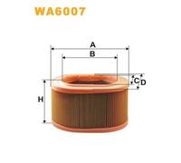 WA6007 FILTRO ARIA PER Volvo 340-360 Tre Volumi 344 2.0 87 KW 118 CV