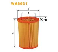 WA6021 FILTRO ARIA PER Mega Club 1.5 D 43 KW 58 CV