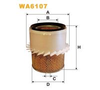 WA6107 FILTRO ARIA PER Daihatsu Rocky Soft Top F7 F8 2.8 TD 67 KW 91 CV