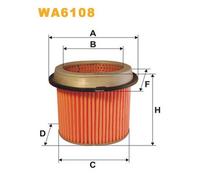 WA6108 FILTRO ARIA PER Hyundai S Coup SLC 1.5i 62 KW 84 CV