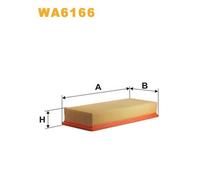 WA6166 FILTRO ARIA PER VW Passat Variant 33B 1.8 82 KW 112 CV