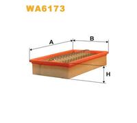 WA6173 FILTRO ARIA PER Mercedes 124 Tre Volumi W124 200 E 100 KW 136 CV