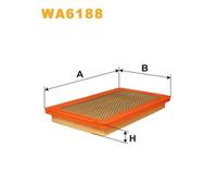 WA6188 FILTRO ARIA PER Lancia Delta I 831 1.6 GT i.e 66 KW 90 CV