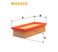 WA6202 FILTRO ARIA PER Autobianchi Y10 1.0 4WD 37 KW 50 CV