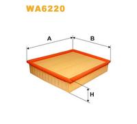 WA6220 FILTRO ARIA PER Opel Omega A V87 3.0 24V EvoluTion500 169 KW 230 CV