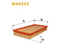 WA6223 FILTRO ARIA PER Citron XM Y4 3.0 V6 24V 147 KW 200 CV