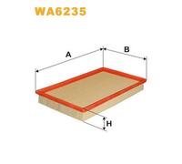 WA6235 FILTRO ARIA PER Porsche 924 2.5 S 110 KW 150 CV
