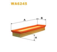 WA6245 WIX FILTERS Filtro aria per ARO,RENAULT