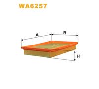 WA6257 FILTRO ARIA PER Alfa Romeo 155 167 1.8 T.SPARK 95 KW 129 CV