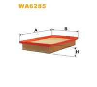WA6285 FILTRO ARIA PER Hyundai Lantra II J-2 1.5 12V 65 KW 88 CV