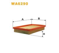 Wix Filters Filtro aria WA6290 per Mazda 626 V Station Wagon GW 1.9 66 kW 90 CV