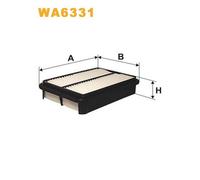 Wix Filters Filtro aria WA6331 per Citroën, Isuzu, Mitsubishi, Peugeot, Toyota, VW, Mazda