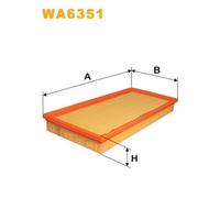 WA6351 FILTRO ARIA PER LDV Maxus Furgonato 2.5 D 88 KW 120 CV