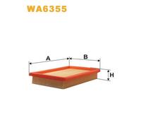 WA6355 FILTRO ARIA PER Mazda 323 C V BA 1.8 16V 84 KW 114 CV