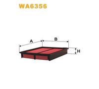 WA6356 FILTRO ARIA PER Mazda MPV I LV 3.0i V6 109 KW 148 CV