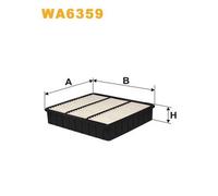 WA6359 FILTRO ARIA PER Mitsubishi Lancer V CBA CDA CEA 1.3 55 KW 75 CV
